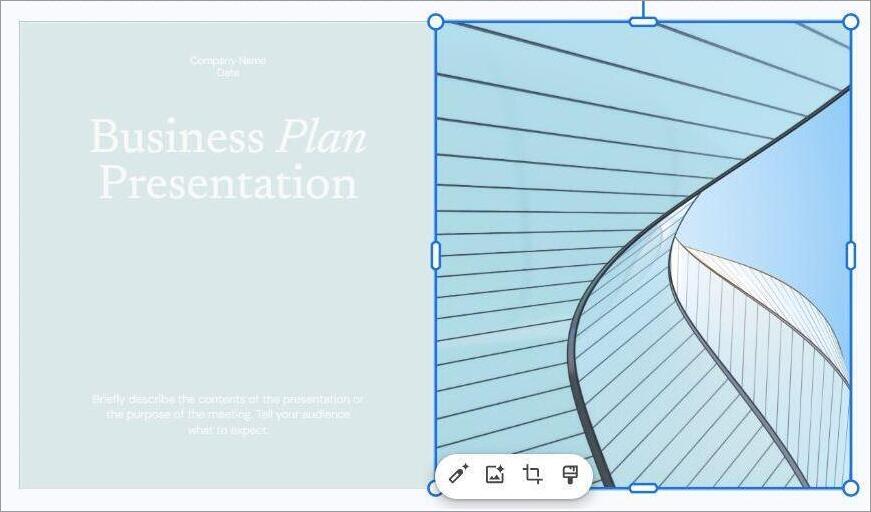 Google slide click on the image