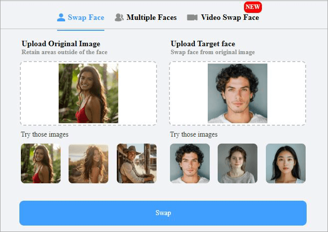 Guide on How to Use Remaker AI Face Swap Step2