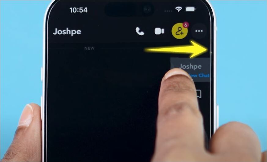 Half-Swiping on Snapchat