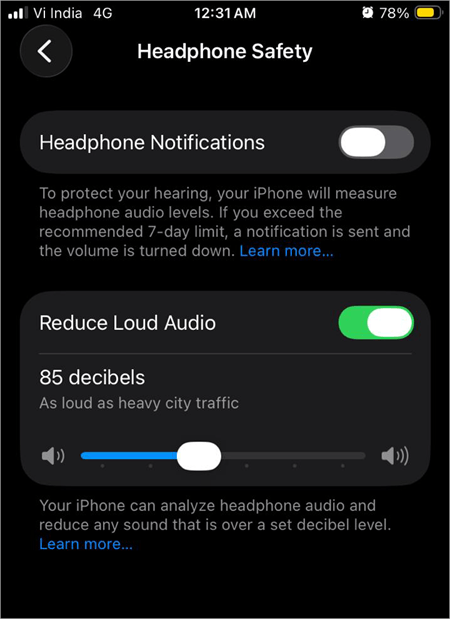 Headphone Notifications