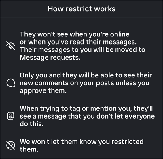 Restrict works