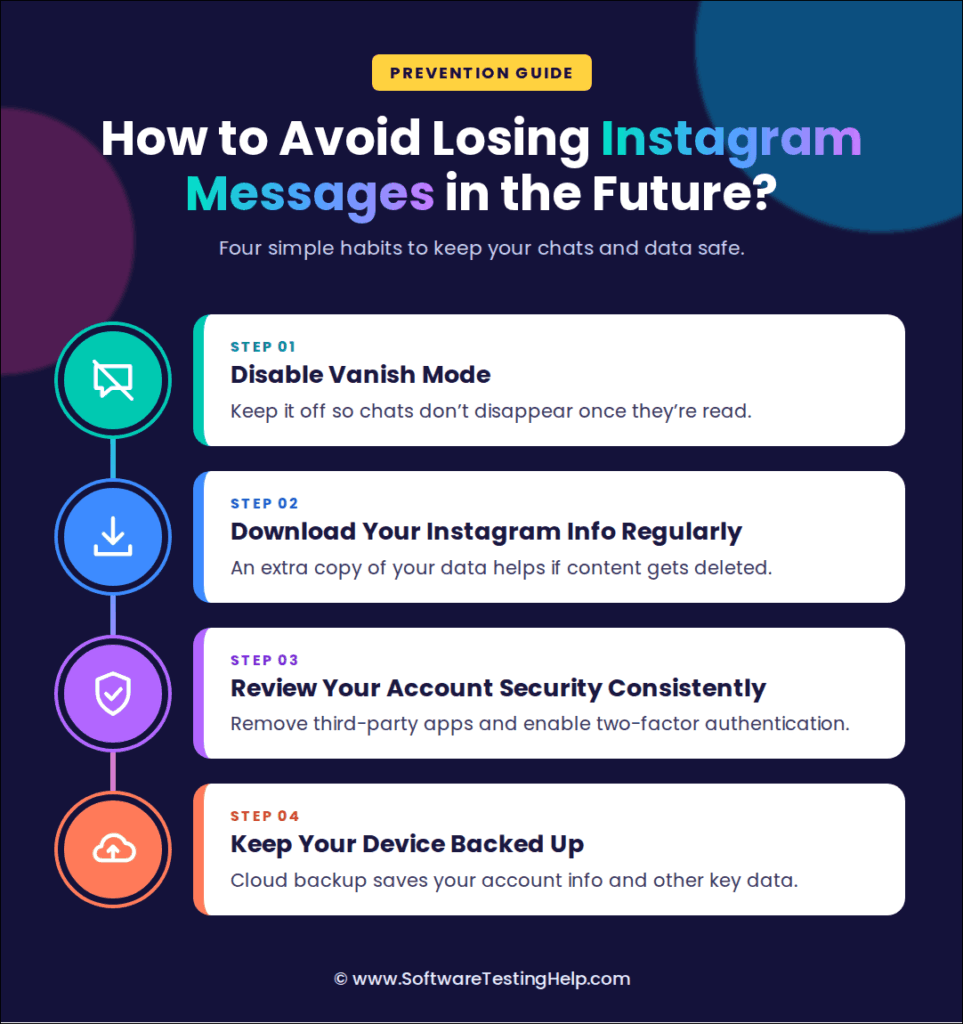 How to Avoid Losing Instagram Messages infographic