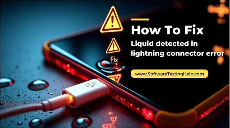 How to fix liquid detected in lightning connector