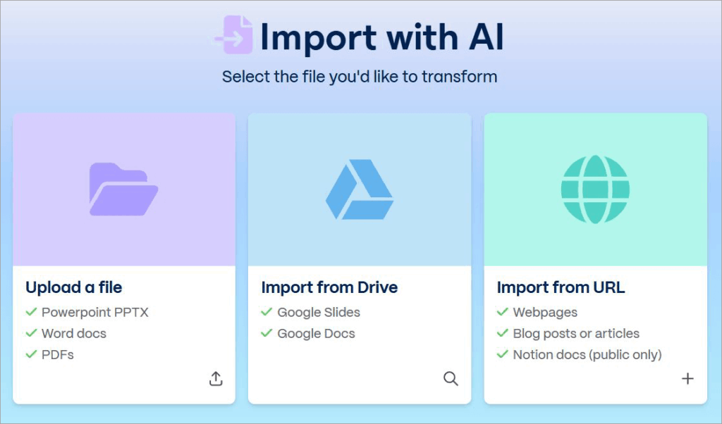 Import with AI