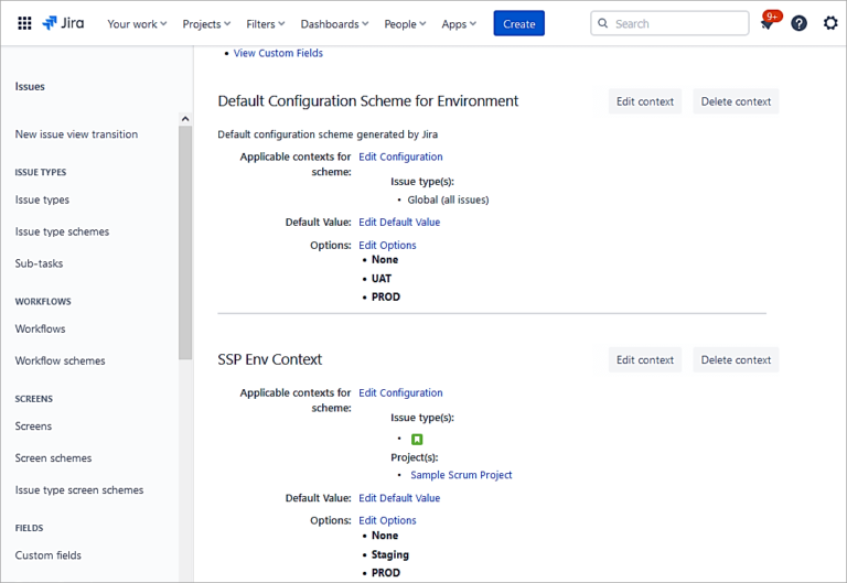 Jira Cloud Projects - Create/Edit and Customizations