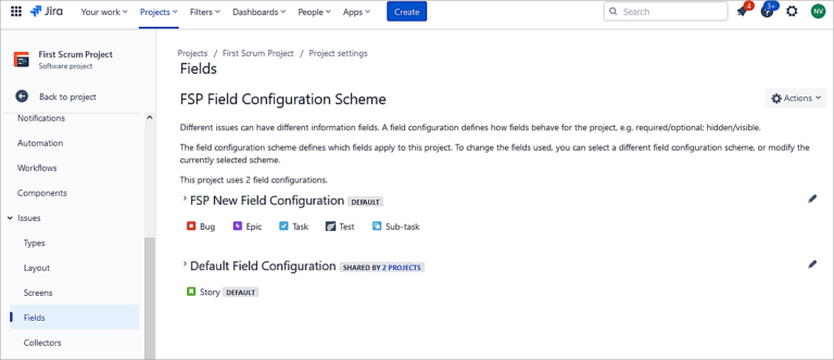 Jira Cloud Projects - Create/Edit and Customizations
