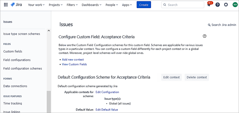 Jira Cloud Projects - Create/Edit and Customizations