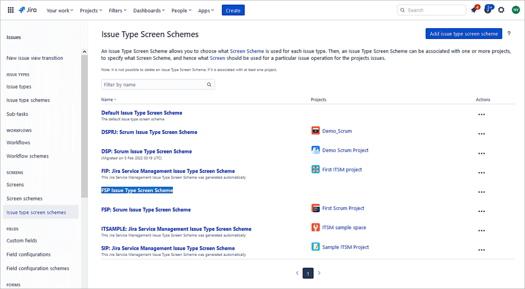JIRA - Click-on-the-newly-created-Issue-type-screen-scheme