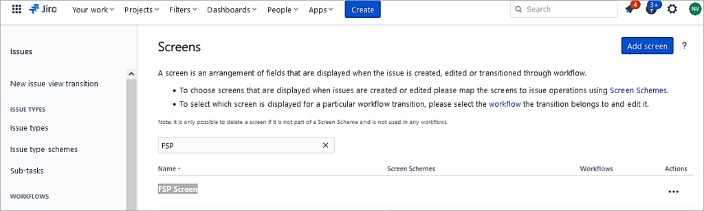 JIRA - Open-the-newly-created-screen