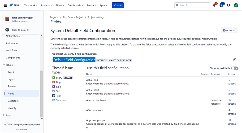 JIRA - Use a different scheme