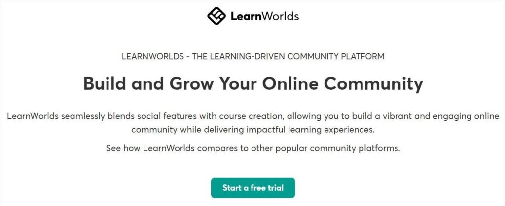 LearnWorlds Online community Online Community Platforms