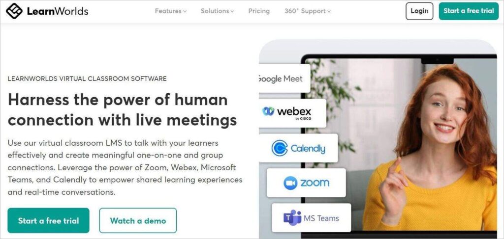 LearnWorlds - Webinar Platforms