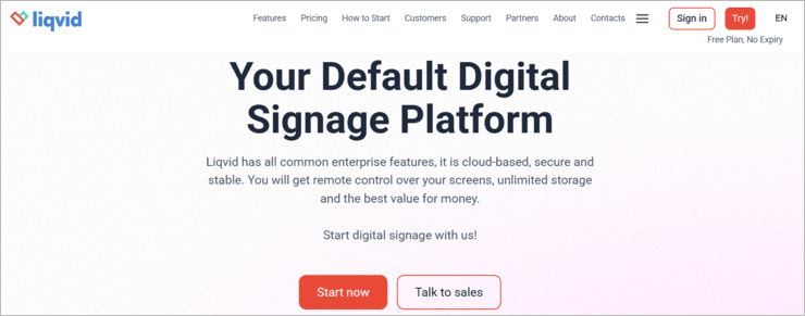 Liqvid2 Digital Signage Software