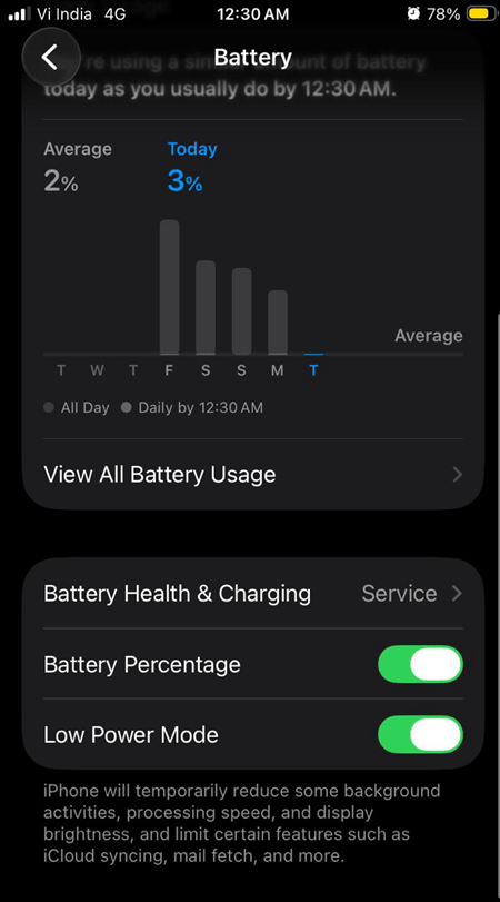 Low Power Mode