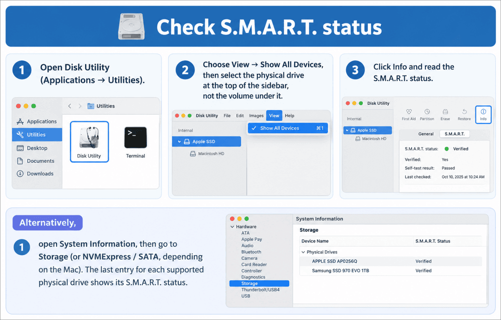 Mac - Check S.M.A.R.T Status