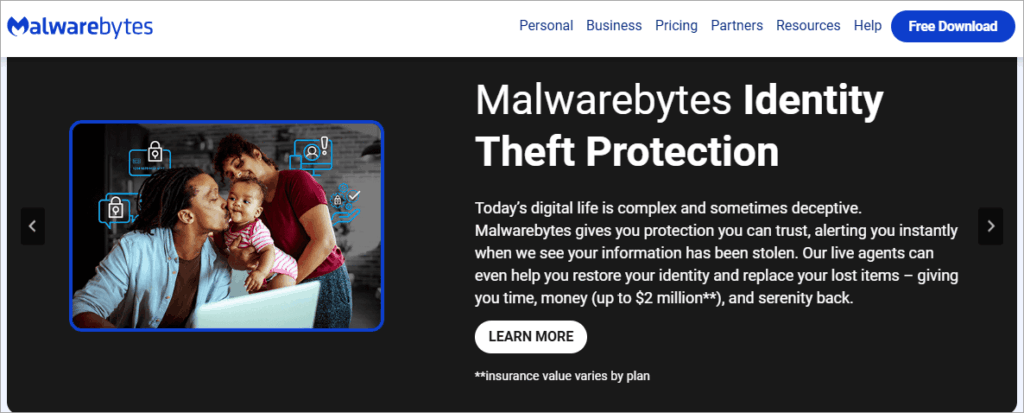 Malwarebytes dashboard