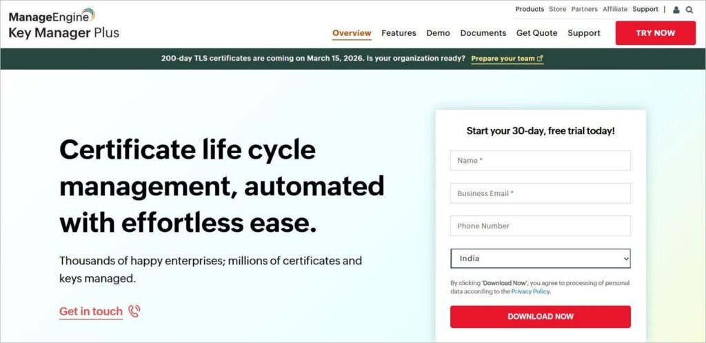 ManageEngine Key Manager Plus