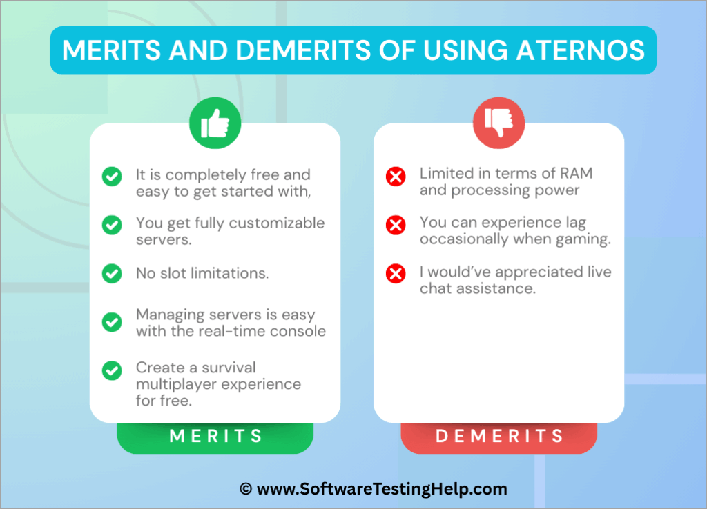 Merits and Demerits of Using Aternos