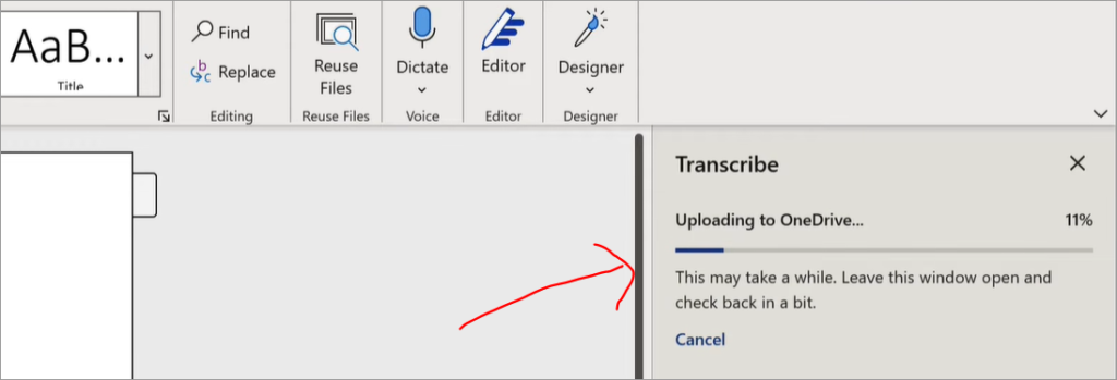 Transcribe process