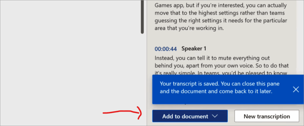 Add to document