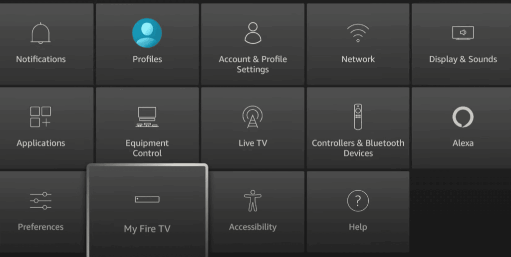 Select My Fire TV