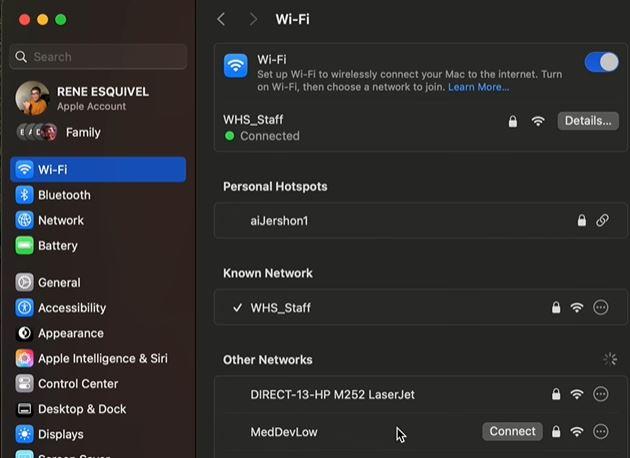 Navigate to the menu bar