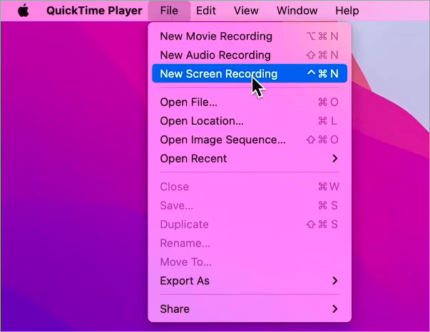 New Screen Recording