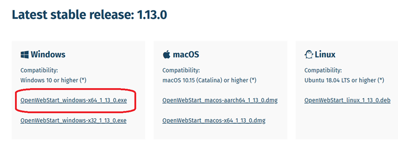OpenWebStart install1 How to Open JNLP File