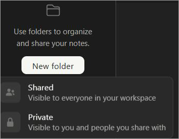 Organize Notes in Folders