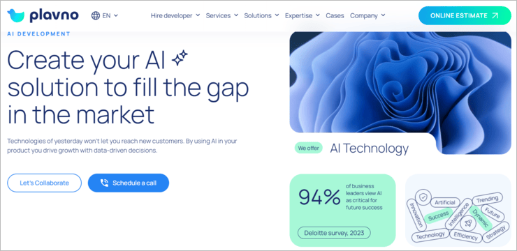 Plavno AI artificial intelligence software