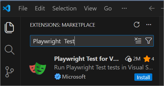 PlaywrightTestExtensionListed