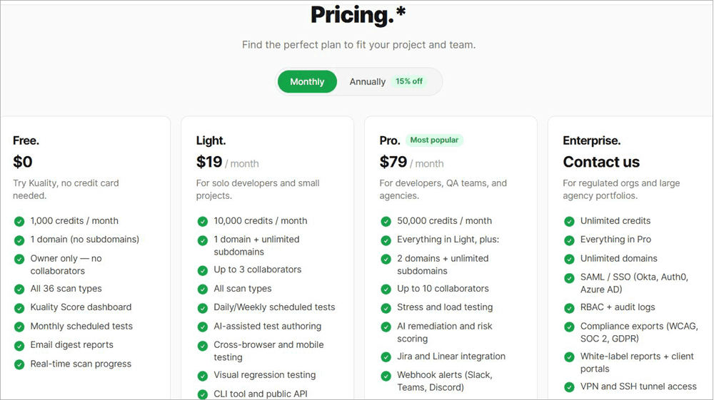 Pricing