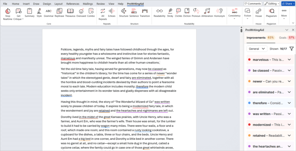 ProWritingAid MS Report ProWritingAid Review