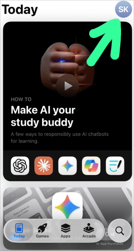Profile pic App Store