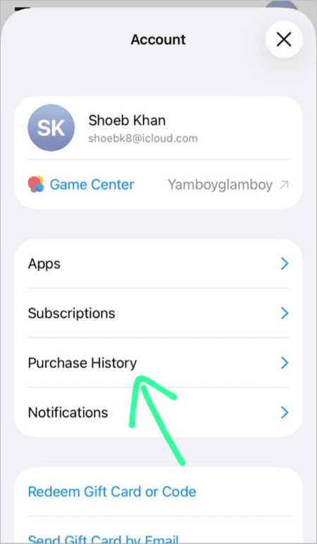 Purchase History