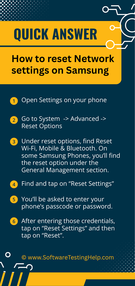 Quick Answer to How to reset Network settings on Samsung