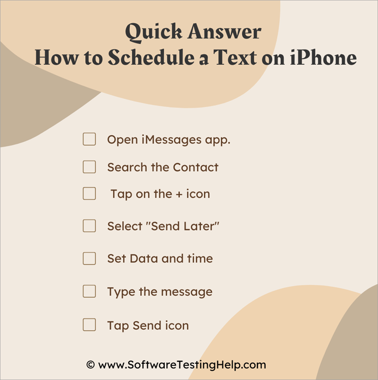 Quick Answer to How to schedule a text on iPhone