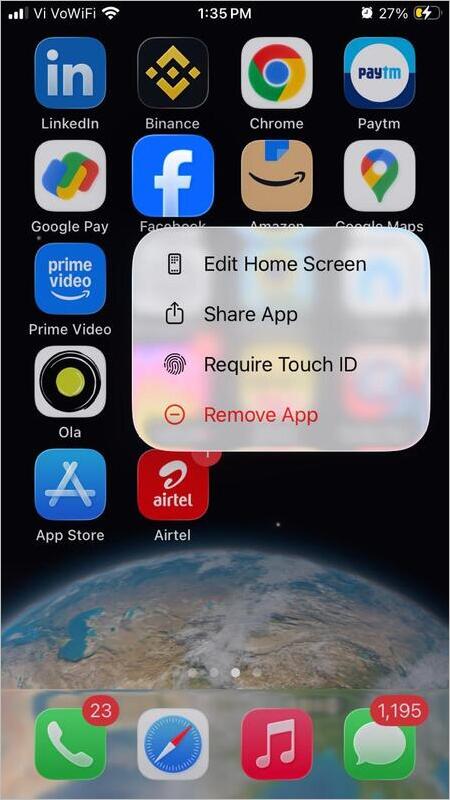 Require Touch ID option