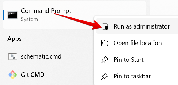 Run as Administrator