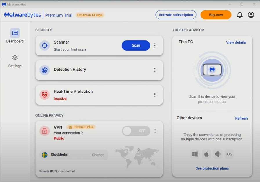 Malwarebytes Scanner