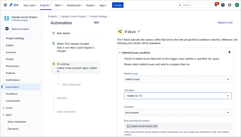 Select Condition type