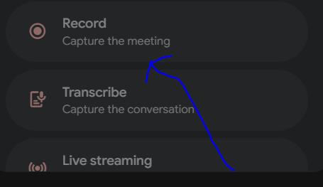 Select Recording button