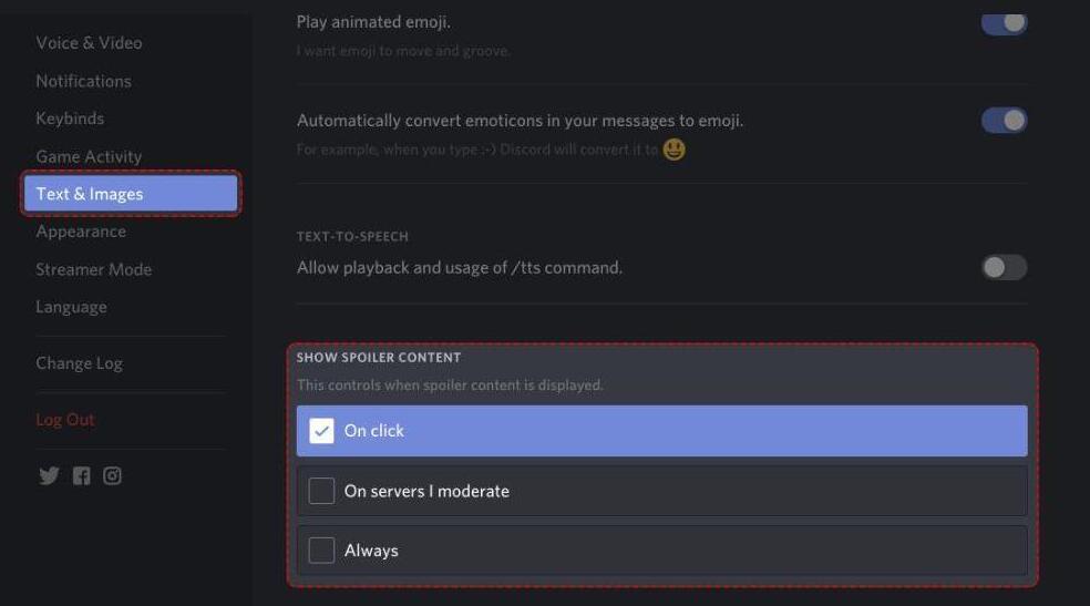 Select Text and Images