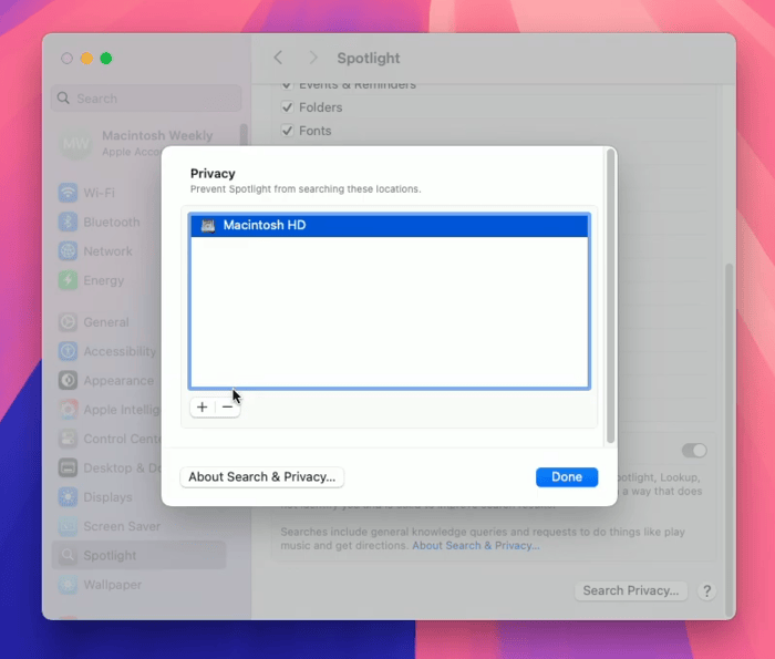 Selected Macintosh