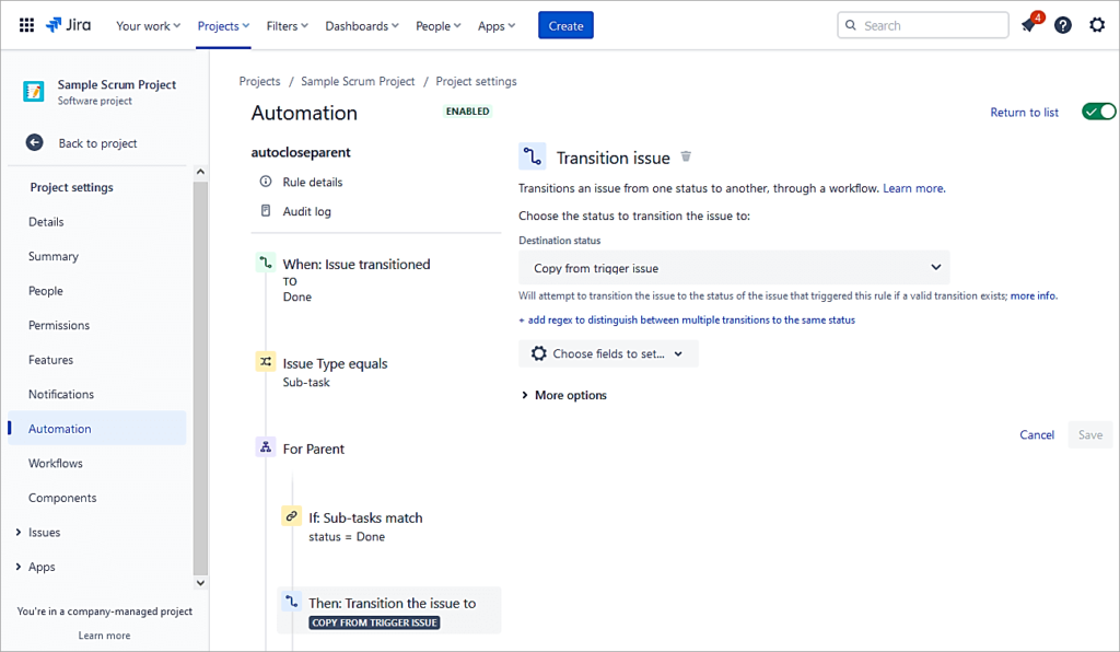 Copy from trigger issue