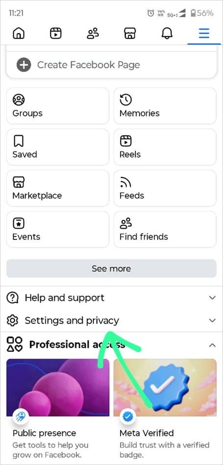 Settings and Privacy