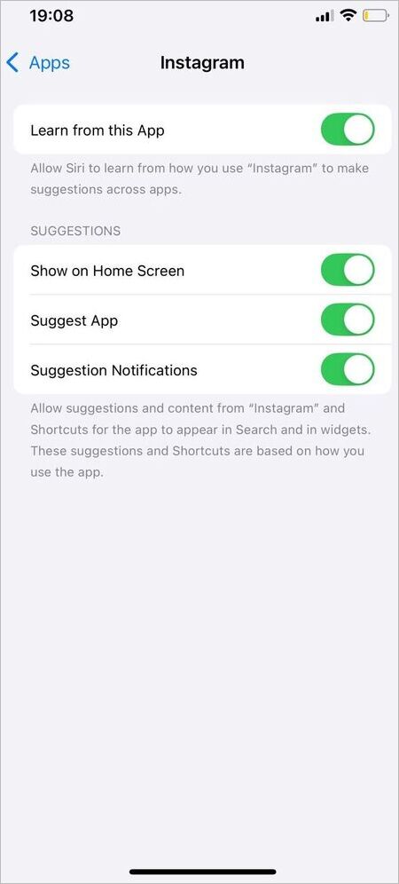 Show on Home Screen