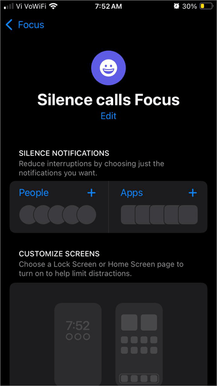 Silence calls focus