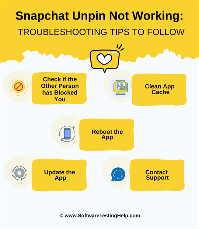 Snapchat Unpin Not Working