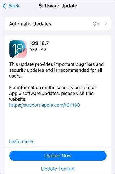 Software Update